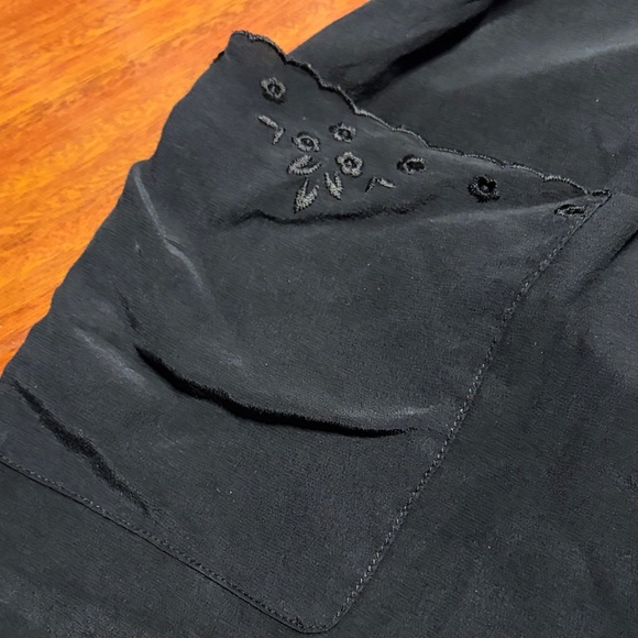 Babaton Black Mini Dress with Pockets - Picture 3 of 4